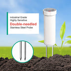 LAWNFUL Digital Soil pH Meter, Industrial Grade Soil pH Tester with Calibration-Free LCD Display, High Accuracy Soil pH Pen, Soil pH Monitor for Garden, Lawn, Plant (White)