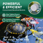 Muck Clear – Natural Pond Sludge Treatment, 2 LB for Ponds, Fountains & Bird Baths, Beneficial Bacteria & Enzymes, Chemical-Free & Safe for Fish, Pets & Wildlife