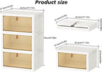 Closet Organizers and Storage 93Qt 3 Pack Closet Organizer Boxes for Clothes Stackable Storage Bins Foldable Storage Box for Clothes/Office Supplies/Snacks(31Qt X 3)