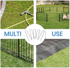 Landscape Staples 6 Inch Galvanized Garden Stakes 150 Pack,Garden Staples Heavy-Duty Sod Pins Anti-Rust Fence Stakes Securing Pegs for Barrier Fabric Irrigation Tubing Hose Weed