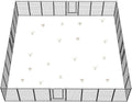 FXW Garden Fence Outdoor for The Yard – 50in(H) x 83.5ft(L) Heavy Duty Metal Animal Barrier for Dog and Rabbit, Decorative Dog Fence, 32 Panels, Black