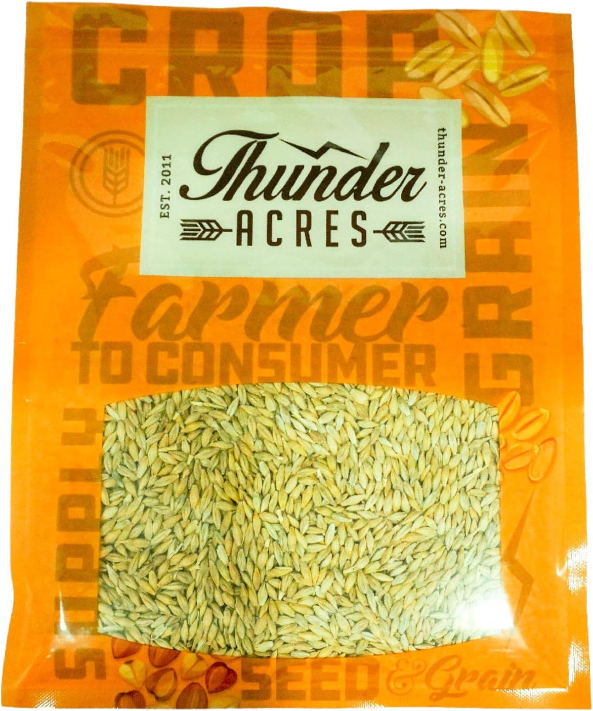 Thunder Acres Barley Seed - Certified Organic - Non-GMO (10 lb)
