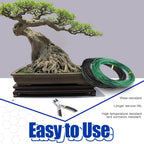 Glarks 5 Rolls Bonsai Wires Kit, 2mm 3mm 0.8mm 1mm 1.5mm Aluminum Bonsai Training Wire Tree Branches with Wire Cutter, 82 Feet Anodized Aluminum Set for Holding Bonsai Branches Small Trunks