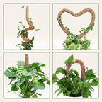 Moss Pole Monstera Plant Support – 48” Bendable Moss Pole Monstera Plant Support, Plant Stakes for Indoor Plants, Tall Plant Sticks Support for Climbing Plants