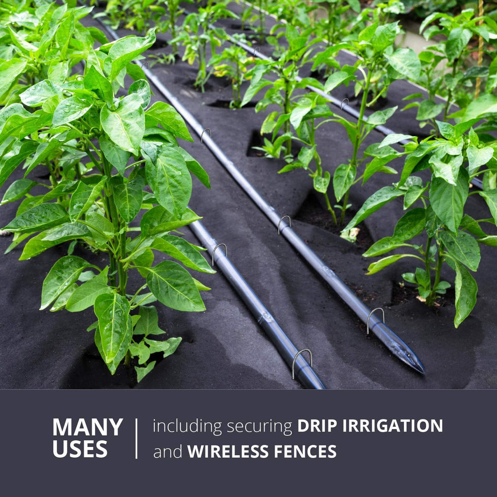 Sandbaggy (Ship from USA) 100 6-Inch Landscape Staples~SOD Staples Garden Stakes Round Pins