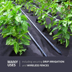 Sandbaggy Galvanized 6 Inch Landscape Staples | Industrial Grade Garden Stakes | Designed for Drip Irrigation Tubing & PVC Piping Up to 1" | Trusted by Farmers & Contractors Across USA (200 Staples)
