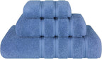 American Soft Linen Premium 3 Piece Towel Set, 1 Bath Towel 1 Hand Towel 1 Washcloth, 600 GSM 100% Cotton Turkish Towels for Bathroom, Electric Blue Towel Set