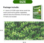 Garden Netting, Jevrench Durable Ultra Fine Garden Netting, Garden Plant Cover Row Cover Makes Plants, Vegetables, Fruits, and Flowers Grow Better (10ft x 35ft)