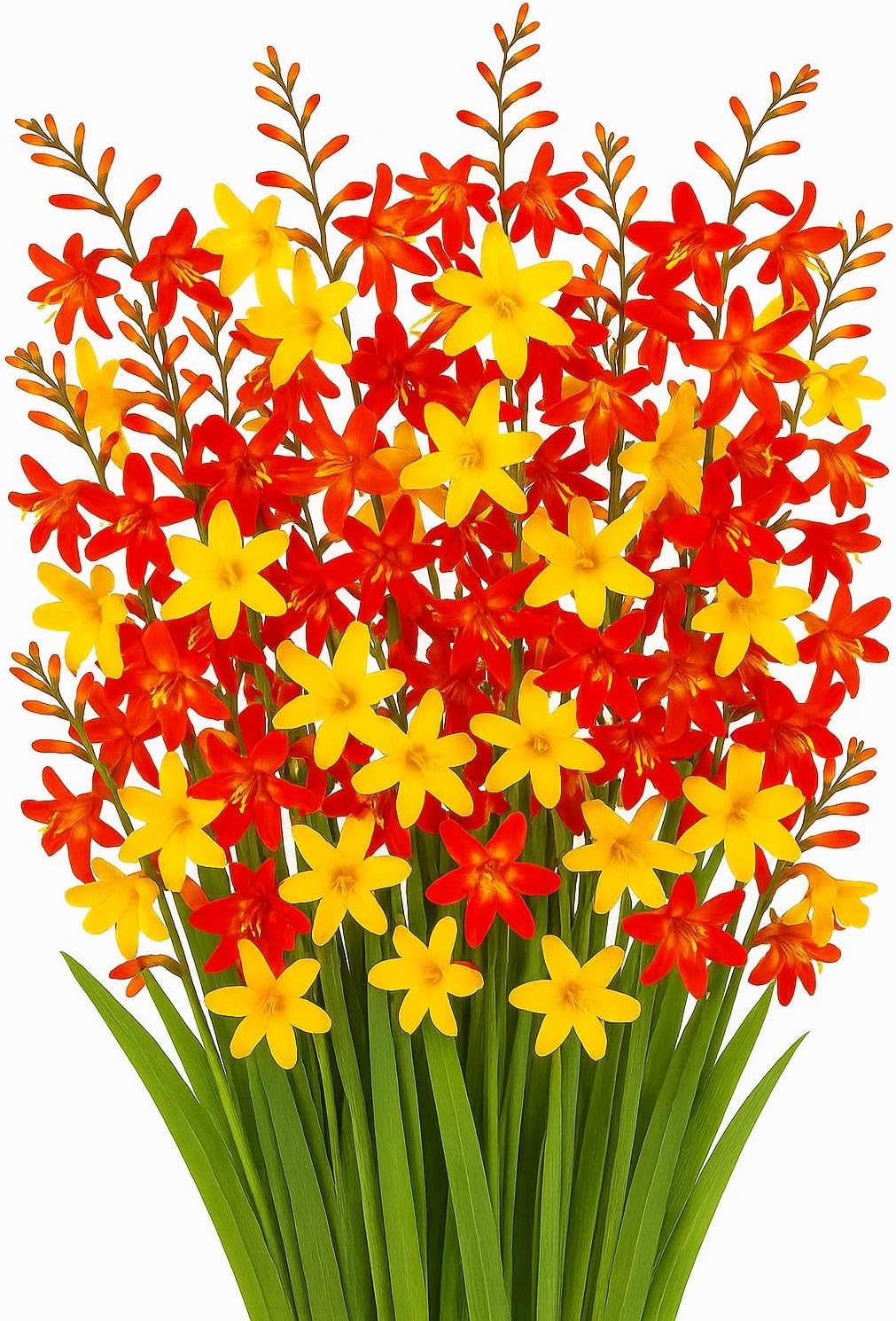 Crocosmia Mixed Color Flower Bulbs for Planting - Easy to Grow, Amazing Color (20 Bulbs)