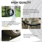 Garden Hose 5/8" x 75ft - No-Kink Flexible Water Hose 600 PSI Burst Pressure, Lightweight & Durable for Yard, Car Wash, Pets Black