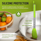 Kaluns Kitchen Tongs for Cooking Grilling Set of 4, BBQ Grill Tongs With Silicone Tip Stainless Steel Heat Resistant, Non-stick Pull Lock, Incl 7, 9, 12 Inch Tong Plus a Silicone Spatula