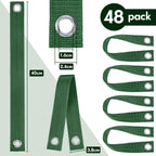 48 Pcs 15.74 Inches Tree Straps for Staking with Grommet Heavy Duty Young Tree and Plant Supports Stakes for Guying Staking Newly Planted Sapling Straight and Hurricane Protection(Green)