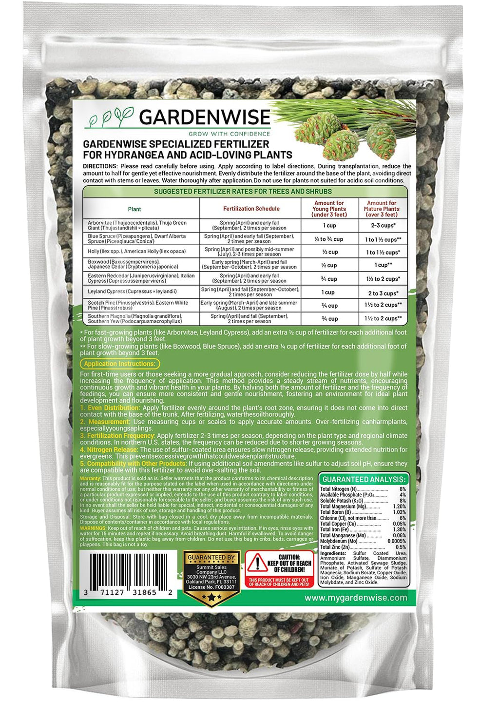 Evergreen Fertilizer – All-Purpose Granular Plant Food for Outdoor Trees and Shrubs, Azaleas, Magnolias, Pines & Arborvitae – Slow-Release Formula (4 quarts)