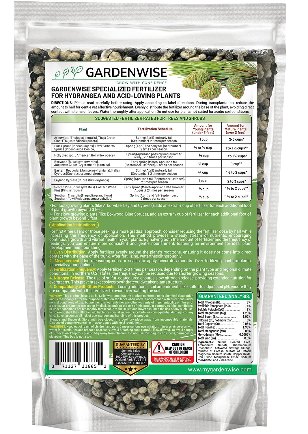Evergreen Fertilizer – All-Purpose Granular Plant Food for Outdoor Trees and Shrubs, Azaleas, Magnolias, Pines & Arborvitae – Slow-Release Formula (12 oz)