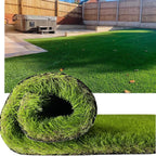 Petgrow Luxurious Artificial Grass Realistic Turf 1 X 18 Feet,1.57 Inch Pile Height Ultrathick Indoor/Outdoor Dog Fake Faux Grass,Synthetic Grass Rug Garden Landscape Patio,Drainage Holes