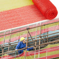 1 Roll 3.3' x 164' Safety Construction Fence Net HDPE High Visibility Temporary Barrier Netting Safety Warning Roadblock for Garden Construction Snow Poultry Event Fencing (Red and Yellow)