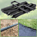 150 Pack Landscape Staples,6 Inch 11 Gauge Steel Garden Stakes,U Shaped Garden Staples,Heavy Duty Yard Stakes,Ground Stake for Securing Yard Lawn,Weed Barrier Fabric,Ground Cover