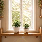 Utopia Home Self Watering Pots for Indoor Plants 6.8"/6.4"/5.9"/5.5"/4.9", Planters for Indoor Plants, Multi-Size Flowerpot, Set of 10 Plant Pots with Drainage & Reservoir (White)