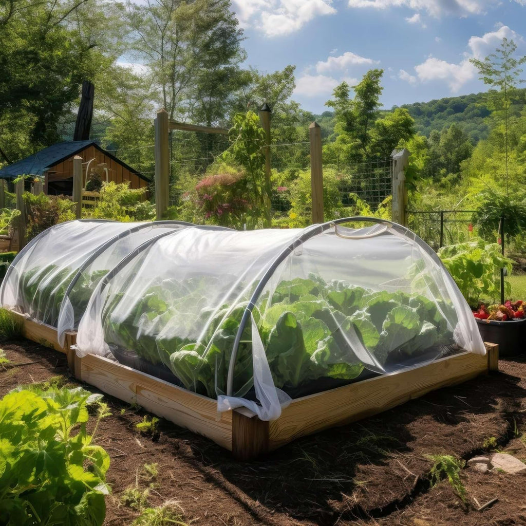 Garden Netting for Bird, Insect and Bug Cover 10x30FT | Multiple Size White Mesh Fabric Mosquito Net for Fruit & Vegetable Protection | Agricultural Strawberry, BlackBerry & Berry Plant Barrier