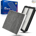 KAX Engine & Cabin Air Filter Kit for Hyundai Santa Fe 2021-2026, Tucson 2022-2026, Sonata 2020-2026, Santa Cruz 2022-2026, Kia Sorento 2021-2026, Sportage, K5, Replace# CF12820 CA12816