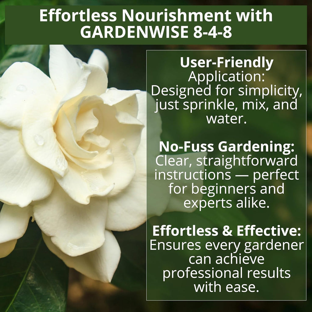 8-4-8 Acidic Fertilizer for Azaleas, Camellias (Camelia), Hydrangeas, Blueberries, Gardenias, Magnolia Trees, Evergreens, and Rhododendrons - Ideal Iron-Rich Plant Food (4 QUARTS)