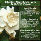 8-4-8 Acidic Fertilizer for Azaleas, Camellias (Camelia), Hydrangeas, Blueberries, Gardenias, Magnolia Trees, Evergreens, and Rhododendrons - Ideal Iron-Rich Plant Food (12 OZ)