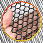 Plastic Wire Mesh Fence, Black Safety Fence Balcony Protection Net 39.3 Inch X 32.8FT Poultry Fence Roll for Garden Chicken Rabbit Construction Barrier(Size:1x20M - Mesh 1.8cm)