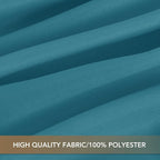 sancua Square Tablecloths 54x54 Inch - Teal Fabric Table Cloth for Square or Round Tables, Washable Polyester Table Cover for Dinner, Holiday Party, Decorative Display Tables