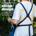 Berry&Bird Harvest Apron, Canvas Gardening Apron with Pockets and Harvesting Pouch Waterproof Harvesting Apron