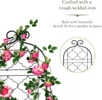 Garden Trellis for Vines and Climbing Plants Outdoor, Iron Wire Lattices Grid Panels for Potted Climbing Pergola Cucumber Tomato Rose Vegetable Flower Plant Trellises (60 * 16 Inch, Pack of 2, Black)