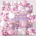12PCS Light Pink Shimmer Wall Backdrop, Laser Square Sequin Photo Backdrops Panel, Glitter Wall Background for Birthdays, Weddings, Christmas, Engagements, Disco Bachelorette Party Decor (3FTx4FT)