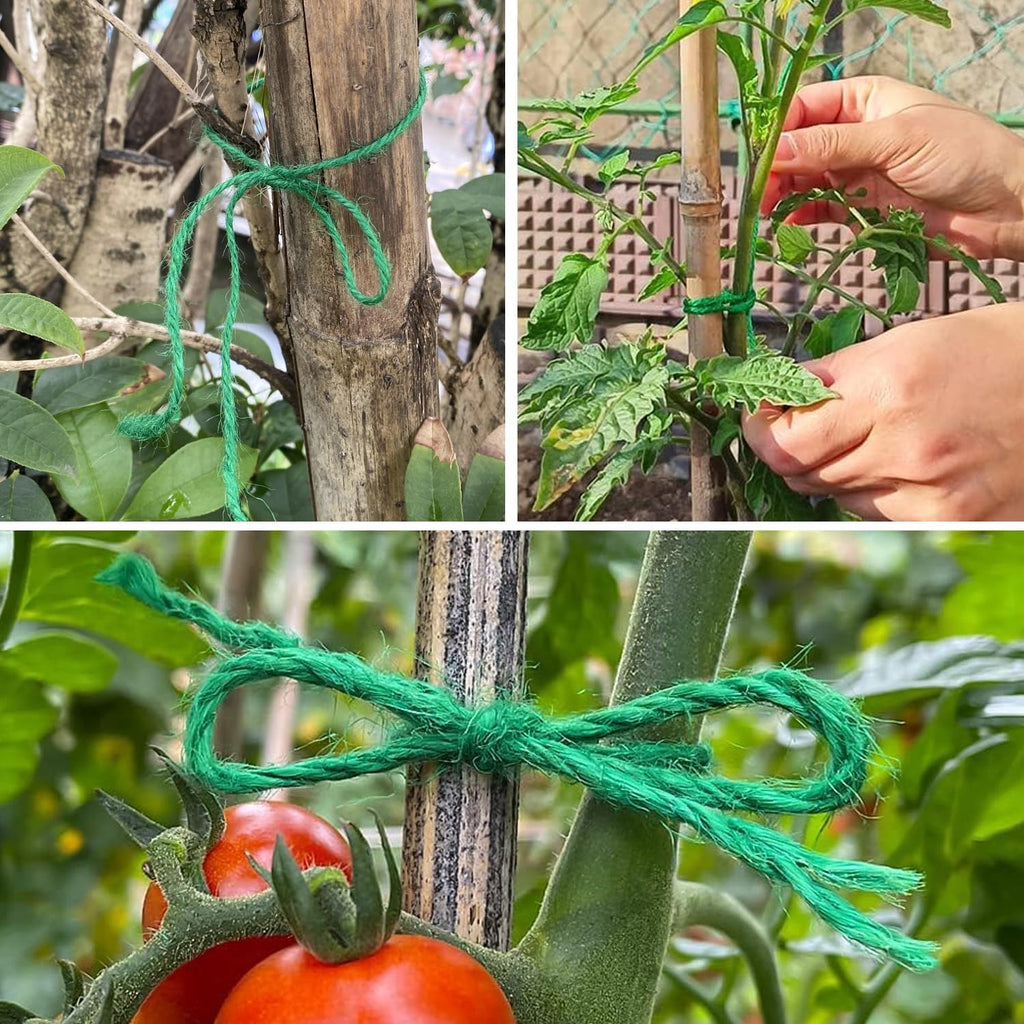 Vanhench 805ft Strong Natural Garden Twine String, Green