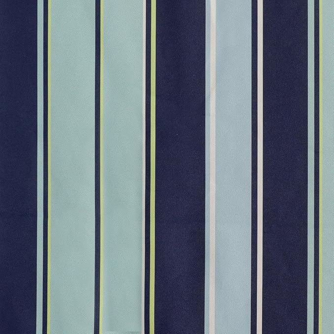 AAAAAcessories Outdoor Seat Cushions for Chairs, Waterproof, Fade-Resistant, 18" x 18" x 2", Patio Furniture Replacement Cushions, Set of 2, Ash Teal Seaside Stripe