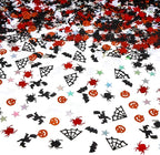 Halloween Party Table Scatter Confetti, 3000 Pcs Pumpkin Spider Bat Star Foil Metallic Confetti for Halloween Party Table Decorations