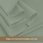 sancua Square Tablecloths 70x70 Inch, 2 Pack - Sage Green Fabric Table Cloth for Square or Round Tables, Washable Polyester Table Cover for Outdoor Party, Birthday, Decorative Display Tables
