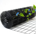 Black Metal Garden Fence, 72inch(H) x 100ft(L), 2 inch x 3 inch,14GA 2/3/4/5/6 Ft Tall Chicken Wire PVC Coated Welded Wire Mesh Roll for Dogs Border Yard Vegetable Plant Protection Poultry Netting
