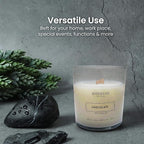 Scented Candles Clearance, Wooden Wick Soy Candles in Glass Jar, Relaxation Gifts for Women, Bath and Body Works Candles for Home Scented, Room Decor Natural Candles (Chocolate)