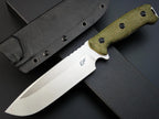 Eafengrow EF143 Fixed Blade Knife AUS-10 Steel Blade Micarta Handle Full Tang EDC Tool Straight Knife for Working Camping Hunting