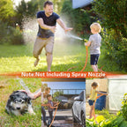 Hybrid Hose 3ft x 5/8",Short Garden Water Hose Heavy Duty,Flexible, Lightweight Hybrid Water Hose with Swivel Handle,3/4'' Brass Fittings,Available For Reel Cart Backyard Burst 500 PSI