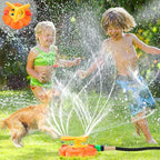 Water Sprinkler for Kids Toddlers Sprinklers with Roating Spray Nozzles Attaches Garden Water Hose Outdoor Play Outside Toys 3-4 Summer Backyard Lawn Game Yard Water Toy for Kids 3-5 4-8 Boy Girl