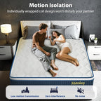 King Mattress 14 Inch, Hybrid King Size Mattress in a Box, Gel Memory Foam Mattress with Pocket Springs, Medium Firm Feel, Edge Support, Cool Sleep, Motion Isolation & Pressure Relief