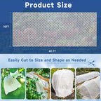 Plant Covers Freeze Protection,10 ft x 40 ft 1.1oz/yd² Thicker Floating Row Blanket Cover Fabric Plant Cloth for Winter Frost Snow and Garden Protection