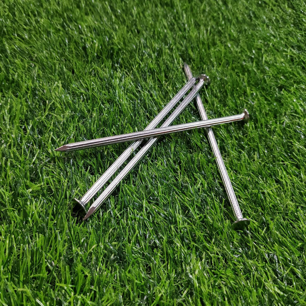 Landscape Stakes,Metal Galvanized Landscape Spikes for Artificial Turf,Tent Spikes,Paver Edging (50, 6 in)