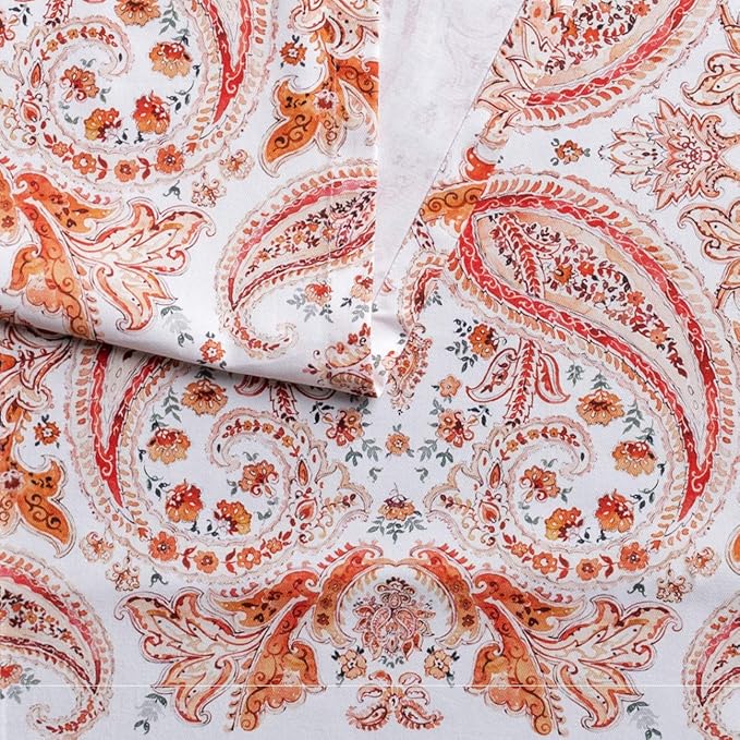 Maison d' Hermine Table Runner 100% Cotton Single Layer Table Runners 90 inches Long for Thanksgiving Christmas Decorations Home Kitchen Dining Party Wedding (Orient, 14.5" x 90")