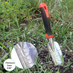 Garden Tools Set, 5 Piece Aluminum Hand Tool Kit with Ergonomic Handle, Heavy Duty Gardening Tools Include Hand Trowel, Transplant Trowel, Hand Rake, Weeder and Shears (Orange)
