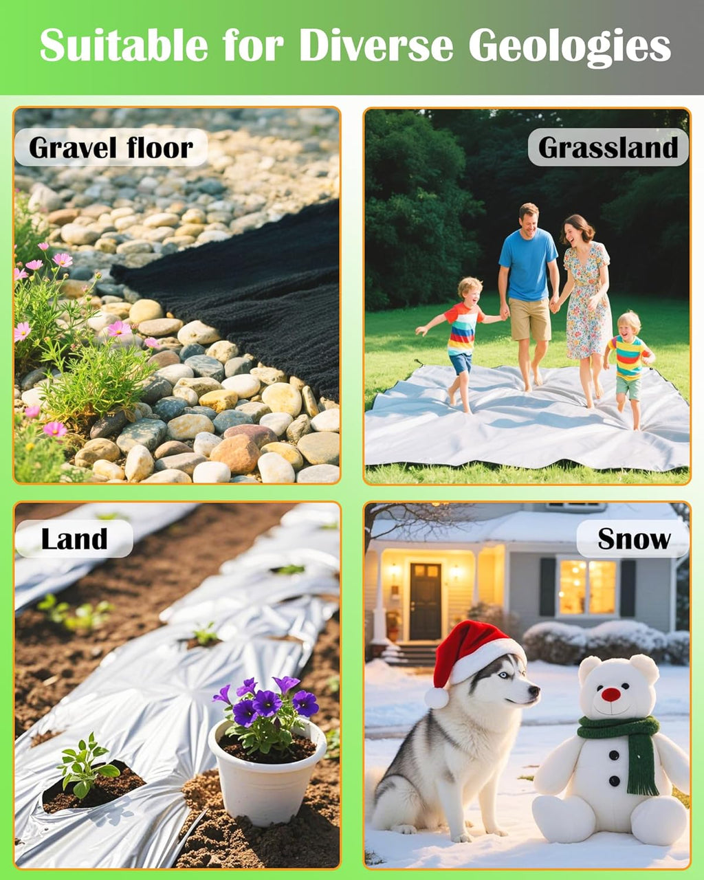 50PCS Landscape Staples + 1 Pick Hook, 6-Inch Yard Stakes, Galvanized Circle Top Landscape Fabric Pins, Grip Than U-Shape Weed Barrier Stake, Metal Garden Staple for Plant Cover/Lawn/Fence/Tent/Ground