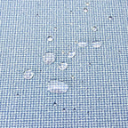 SleepMan Outdoor 17"x16" Chair Cushions with Ties Set of 8, Water Resistant All Weather U-Shape Seat Pads for Patio Garden Furniture Indoor Fade Resistant Patio Cushions (Light Blue)