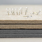 Bulletin Board, 36 x 24 Inches Felt Pin Board - Decorative Cork Alternative for Wall, 3' x 2' Foldable Picture Self-Adhesive Vision Prayer Board With 20 Pushpins - Gray