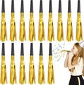 24 Pcs Glitter Noise Makers Metallic Fringed Party Blower for Adults Birthday Graduation New Years Party Favors Supplies (Gold)