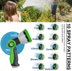 200FT Metal Garden Hose 304 Stainless Steel Flexible Water Hose - No Kink & Tangle Heavy Duty Pipe with Nozzle, Durable 3/4 Metal Fittings and Valve - Rust Proof Puncture Proof for Yard Lawn